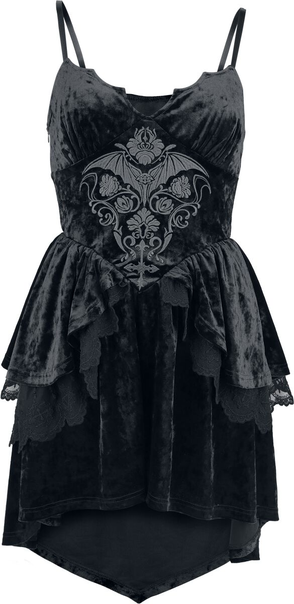Gothicana by EMP - Gothic Mini-jurk - Countess Bathory - S tot XXL - voor Vrouwen - zwart