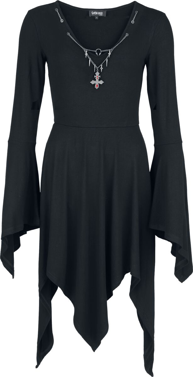 Gothicana by EMP - Gothic Halvlång klänning - Eternal Allure - S XXL - för Dam - svart