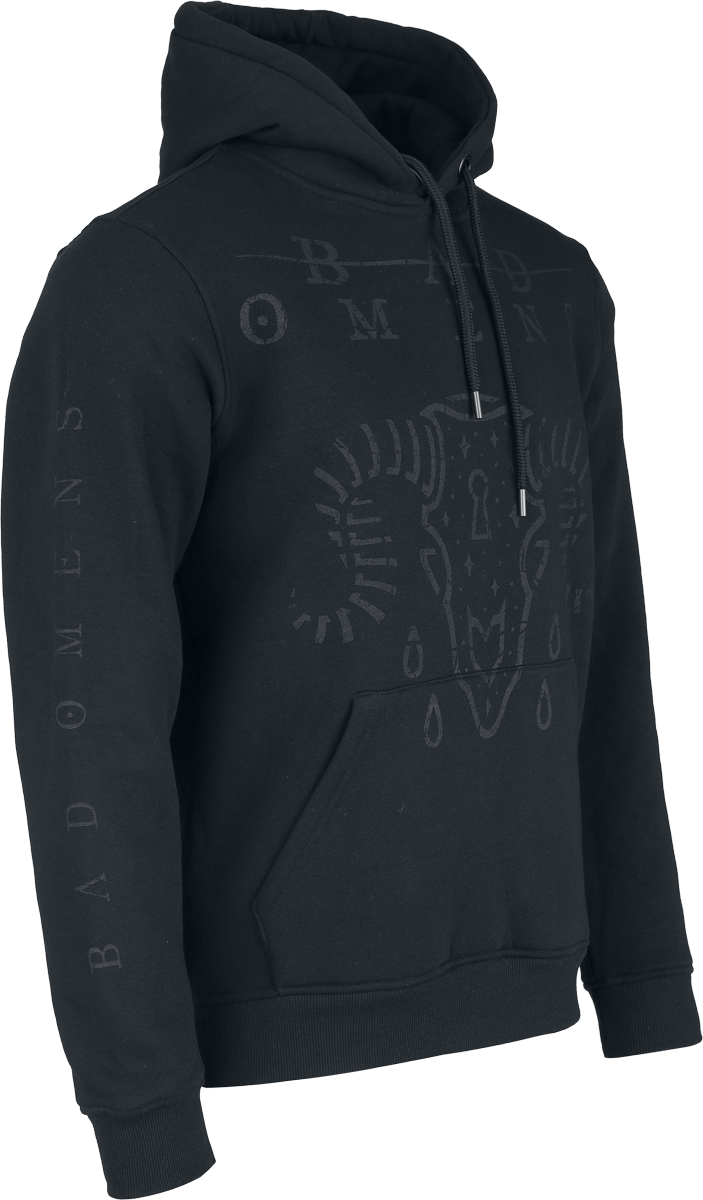 Thumbnail - Bad Omens Ram Skull Kapuzenpullover schwarz in S
