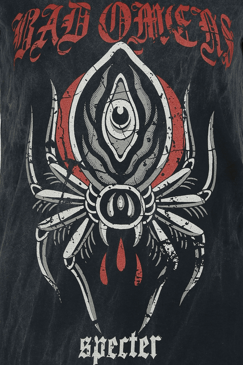 Thumbnail - Bad Omens Spider T-Shirt schwarz in 4XL
