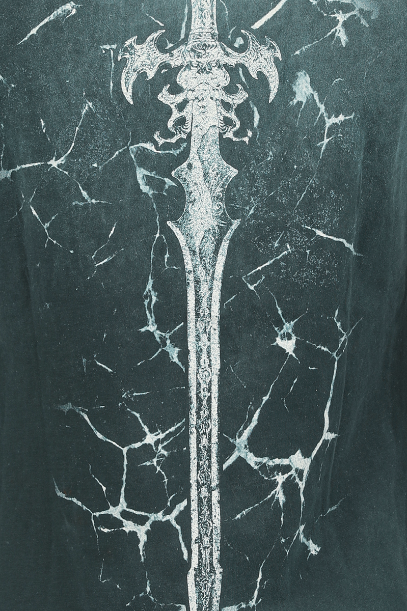 Thumbnail - Bad Omens Metal Logo T-Shirt petrol in M