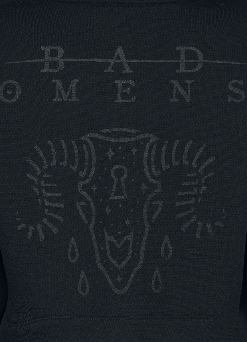 Thumbnail - Bad Omens Ram Skull Kapuzenpullover schwarz in M