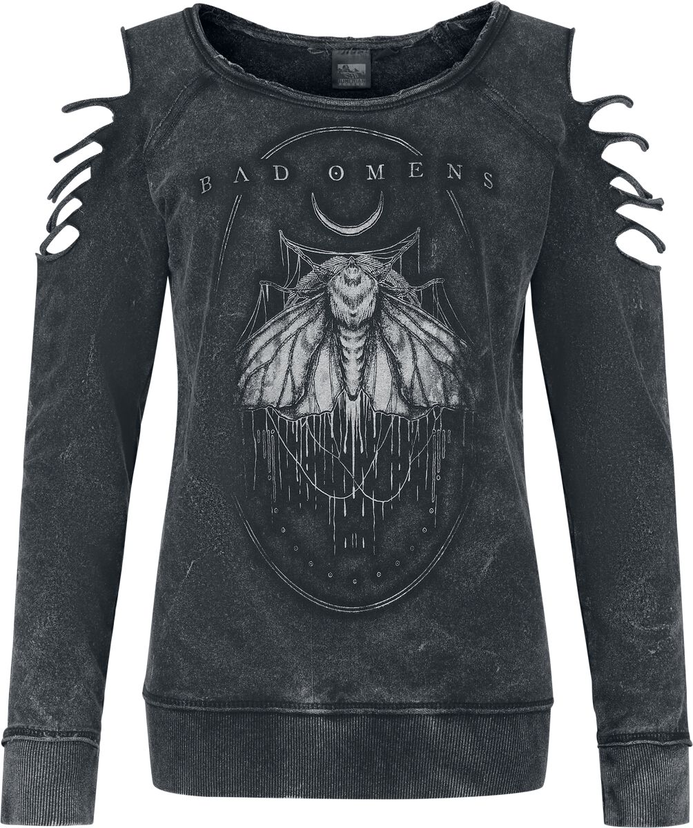 Bad Omens Sweatshirt - Moth - S bis XXL - für Damen - Größe S - anthrazit  - EMP exklusives Merchandise!