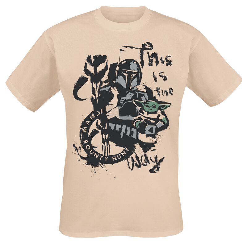 Star Wars The Mandalorian - This Is The Way - Painted Tričko písková