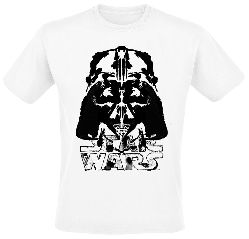 Star Wars Darth Vader - Inked Helmet T-Shirt weiß in L BILSWC02345