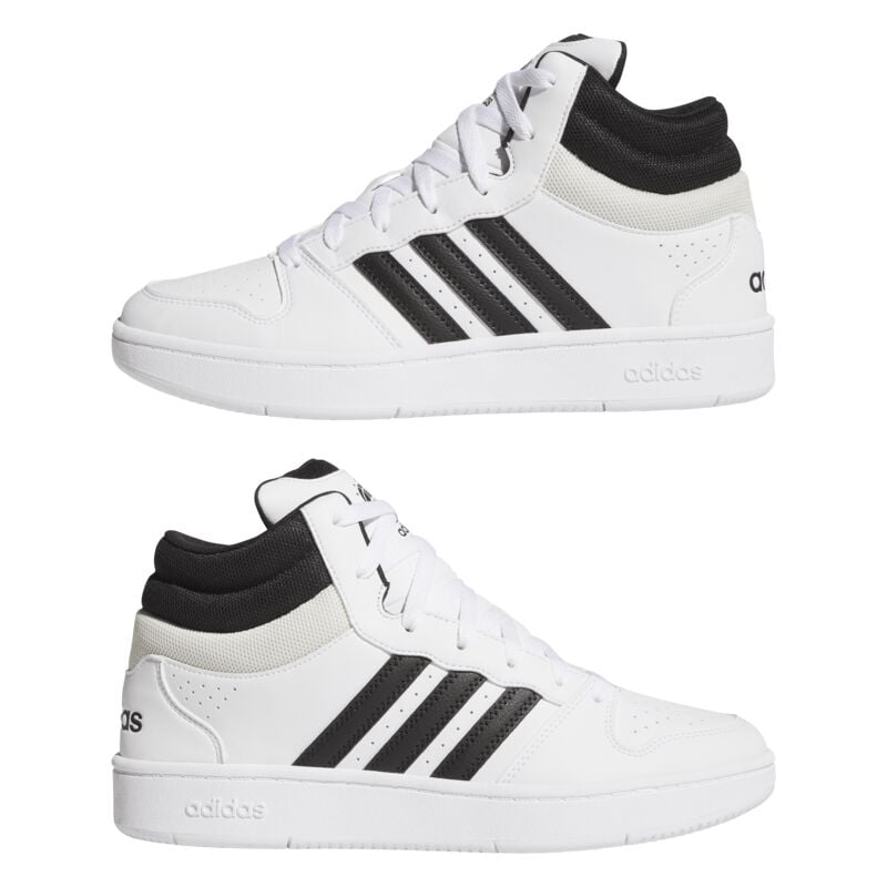 Adidas Hoge Sneakers - Hoops Mid Classic - EU411/3 Tot EU46 - Wit