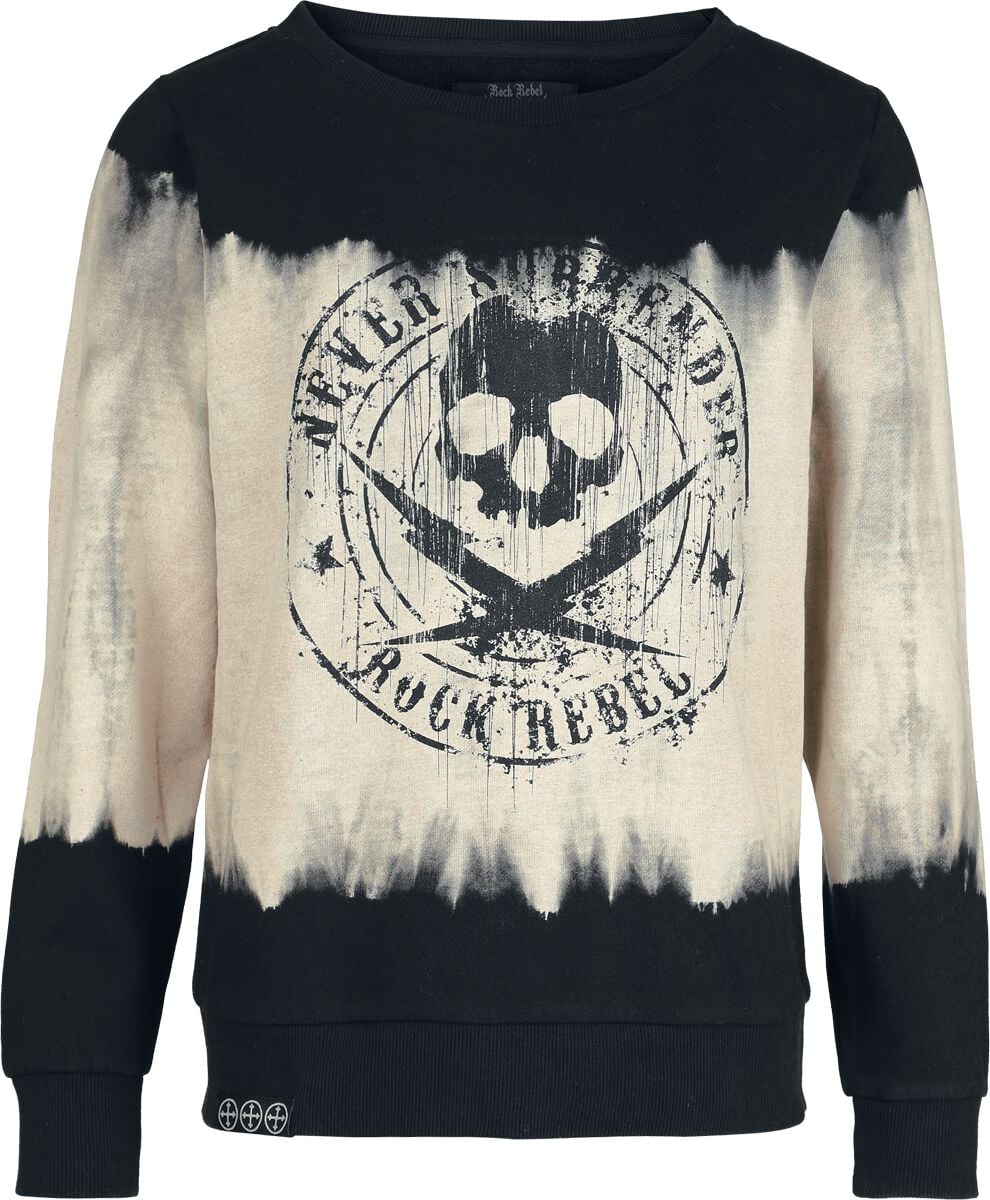 Rock Rebel by EMP - Rock Sweatshirt - Rebels & Reapers - S bis XXL - für Damen - Größe M - schwarz/grau