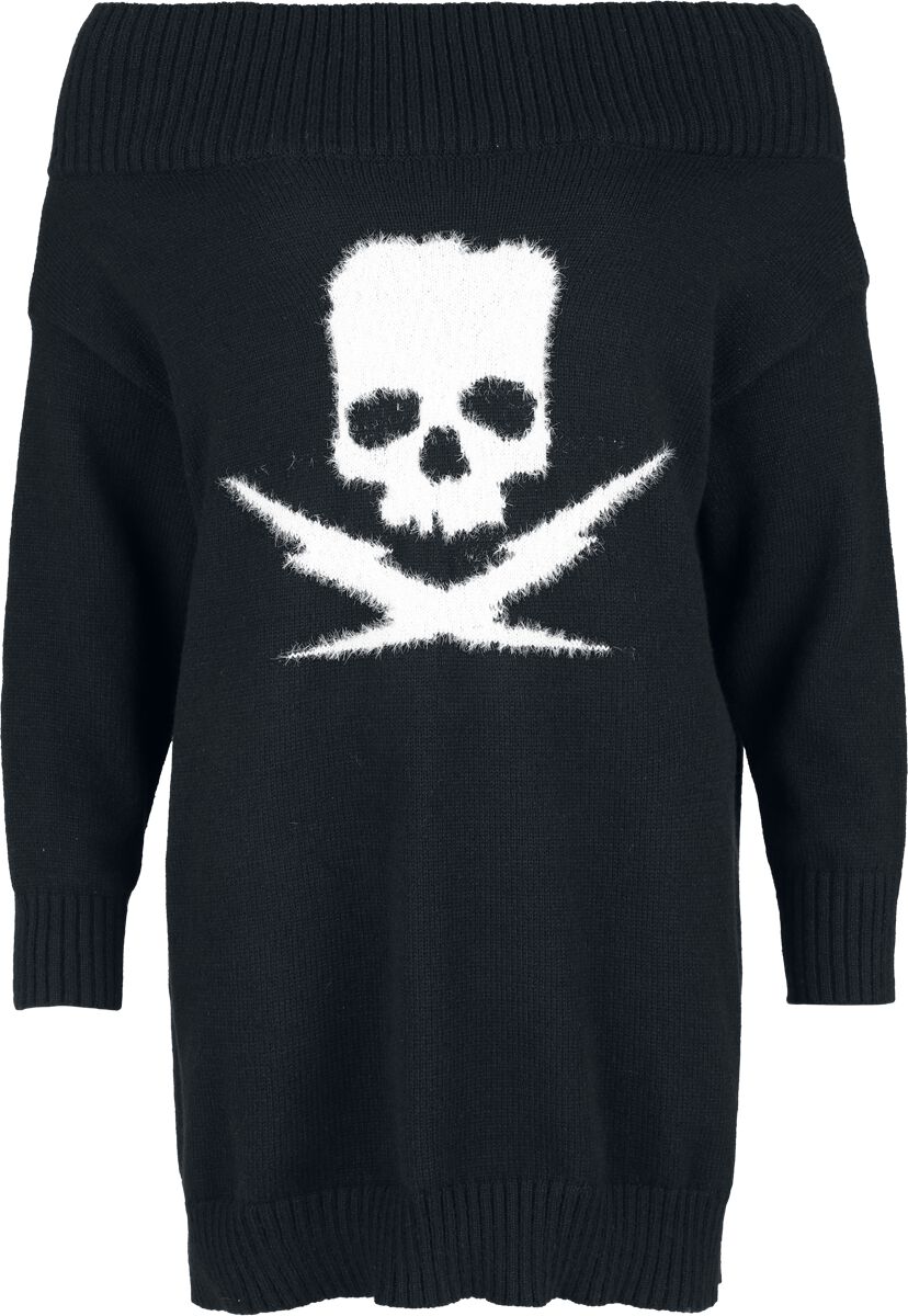Rock Rebel by EMP - Rock Strickpullover - Rebels & Reapers - S bis XXL - für Damen - Größe S - schwarz