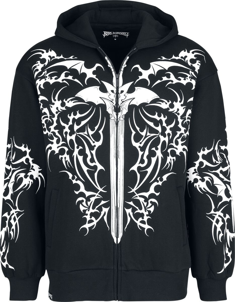 Black Blood by Gothicana - Gothic Kapuzenjacke - Bloodsworn to Tepes - S bis XXL - für Männer - Größe XL - schwarz