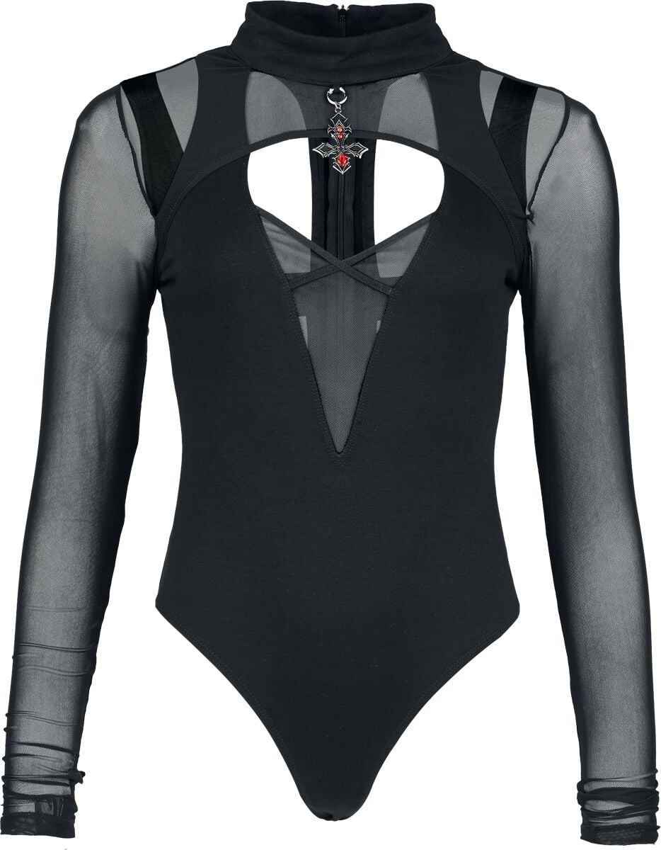Body Gothic de Gothicana by EMP - Eternal Allure Body Suit - S à XXL - pour Femme - noir