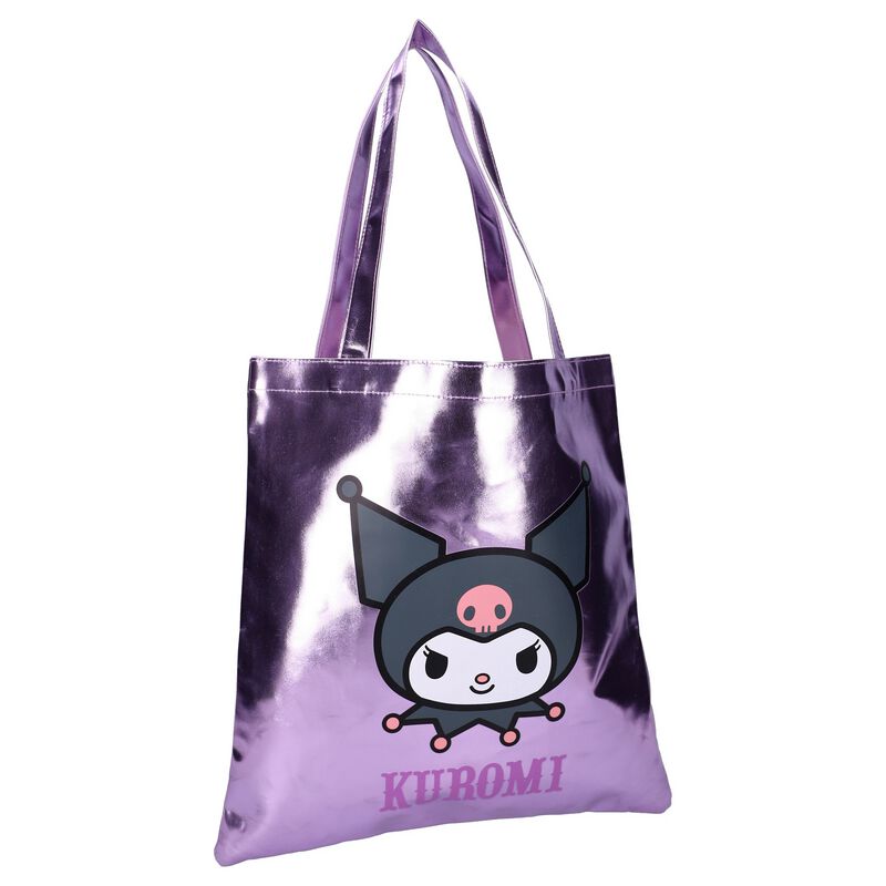 Levně Hello Kitty Kuromi - metalický vzhled Nákupní taška vícebarevný
