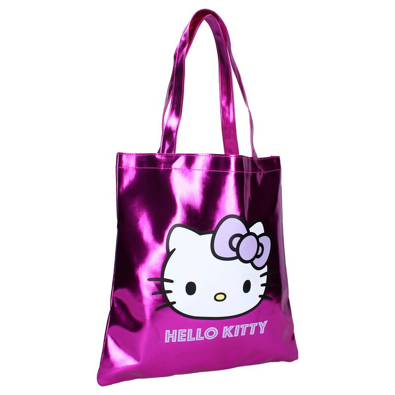 Levně Hello Kitty Taška s metalickým vzhledem Nákupní taška vícebarevný