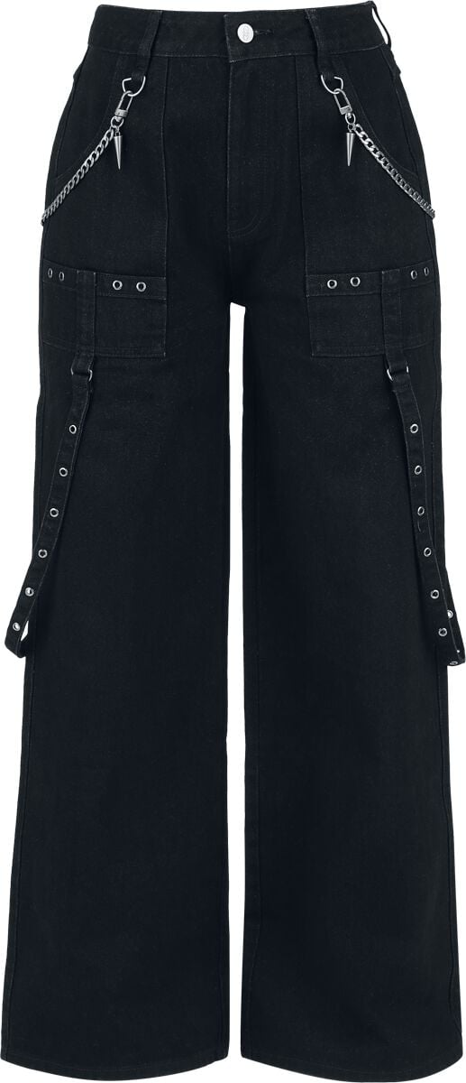 Gothicana by EMP - Gothic Stoffen broek - Eternal Allure - W26L30 tot W32L32 - voor Vrouwen - zwart