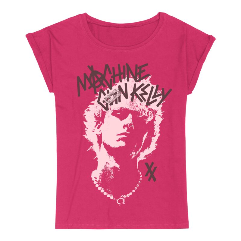 T-Shirt - Razor Photo - S bis 3XL - für Damen - Größe S - pink - Lizenziertes Merchandise! - Frauen - female