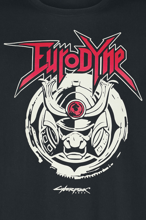 Thumbnail - Cyberpunk 2077 Eurodyne T-Shirt schwarz in L