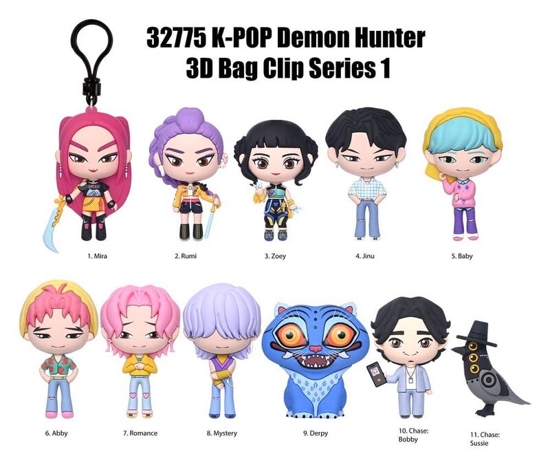 KPop Demon Hunters - Anime Rugzakhanger - Characters - Mystery - voor Geen - meerkleurig