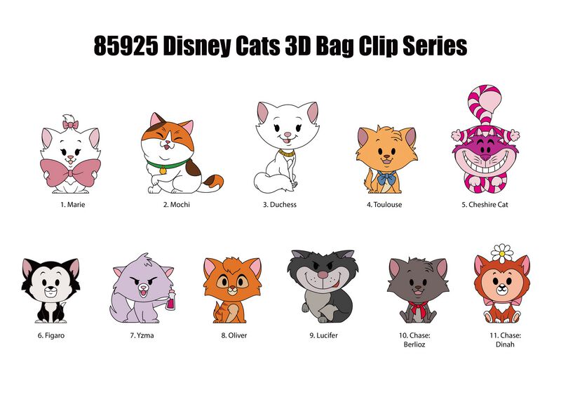 Disney - Disney Rucksack-Anhänger - Cats - Mystery - multicolor  - Lizenzierter Fanartikel