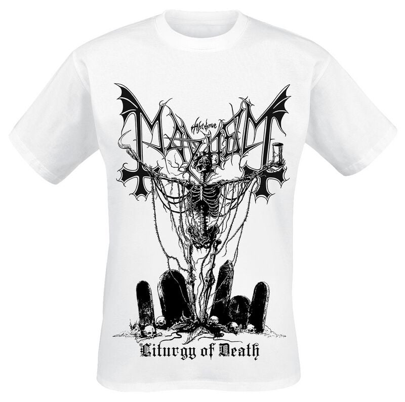 0199584409009 - Mayhem Mors Triumphant T-Shirt weiß in M