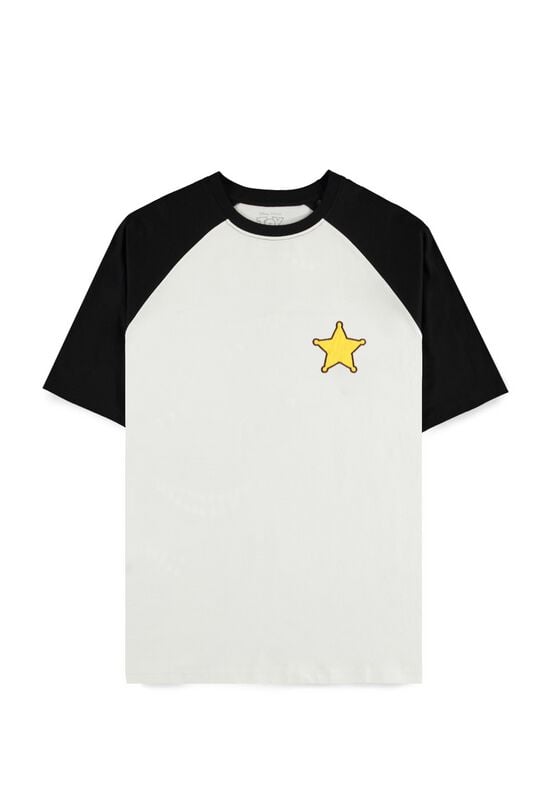 Toy Story - Disney T-shirt - 5 - Woody - S tot XXL - voor Mannen - wit-zwart