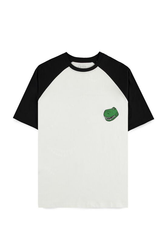 Toy Story - Disney T-shirt - 5 - Rex - S tot XXL - voor Mannen - wit-zwart