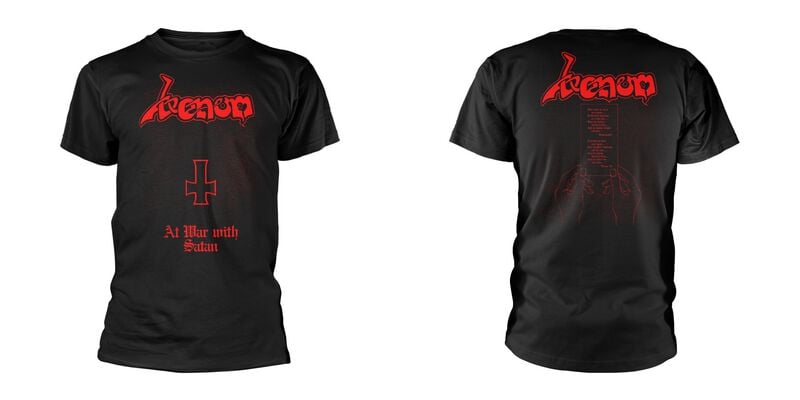 Venom At War With Satan T-Shirt schwarz in 3XL