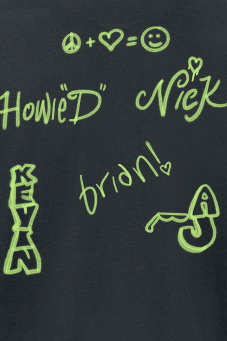 Thumbnail - Backstreet Boys Signature T-Shirt schwarz in M