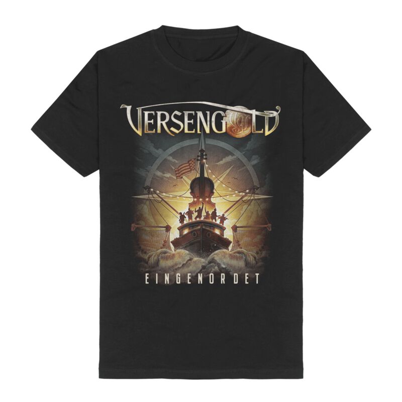 T-Shirt  di Versengold - Eingenordet Cover - Uomo - nero