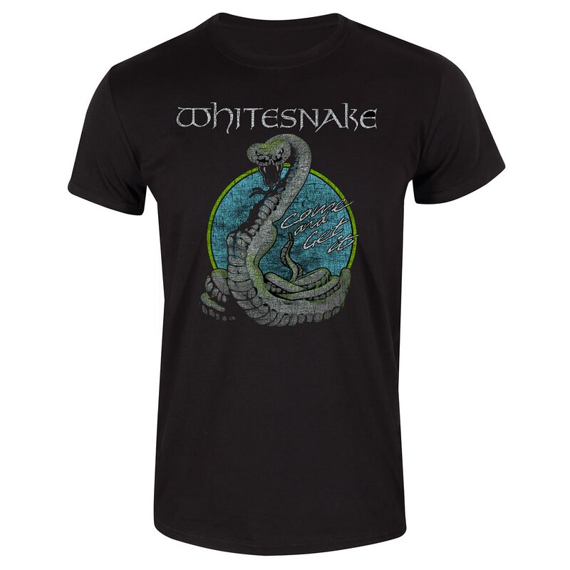 T-Shirt  di Whitesnake - Circle Snake - S a XL - Uomo - nero