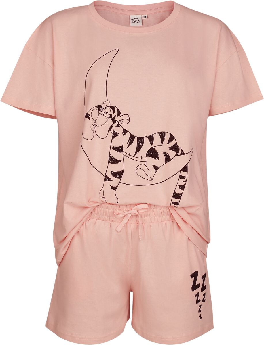 Winnie The Pooh Tiger On The Moon Solid Schlafanzug Rosa In Xxl