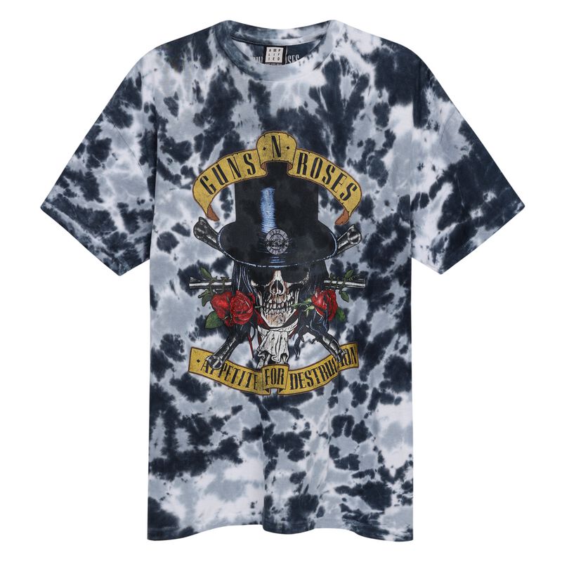 Levně Guns N' Roses Amplified Collection - Tophat Skull Tričko vícebarevný