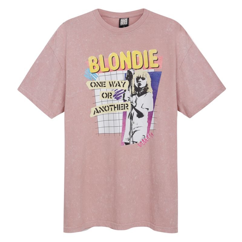 Blondie T-skjorte - Amplified Collection - One Way - XS til 3XL - Herrer - lyserosa