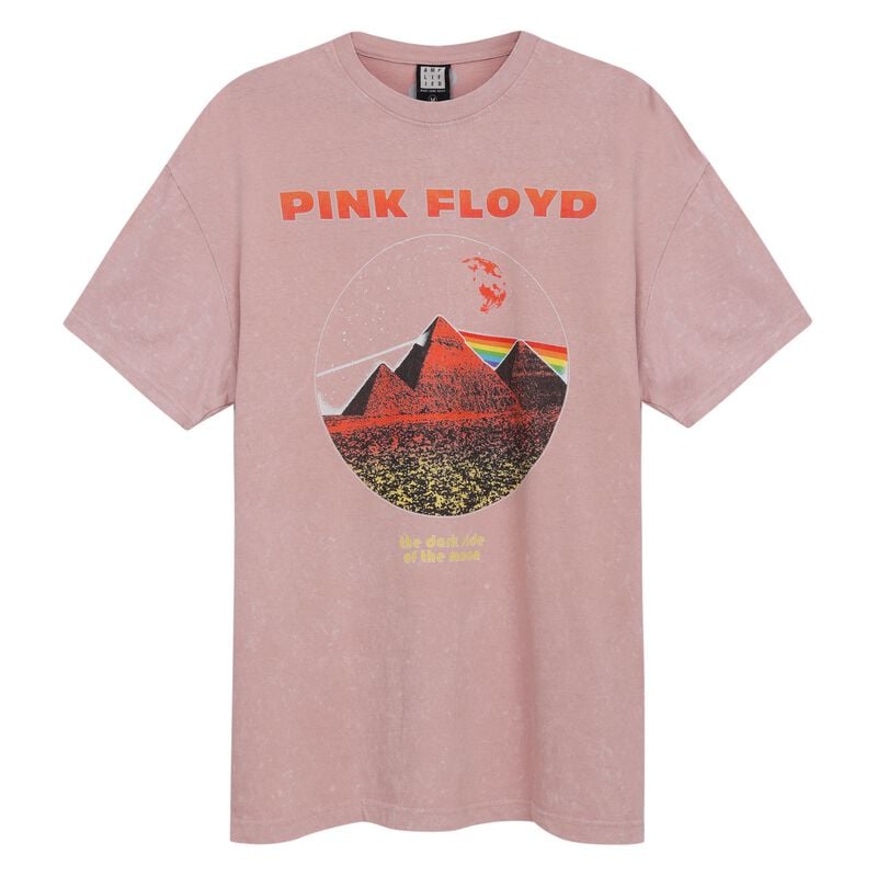 T-shirt  av Pink Floyd - Amplified Collection - Vintage Pyramids - Herr - rosa