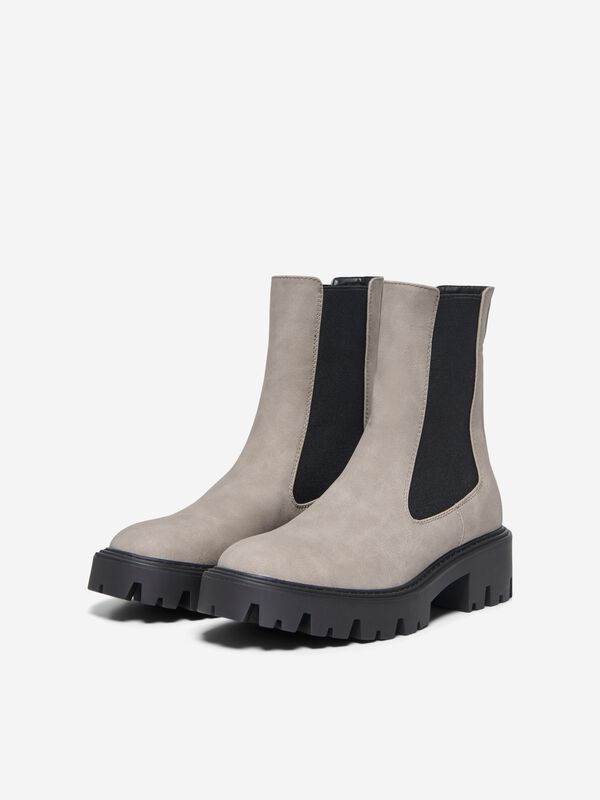 Bottes  de Only - ONLBETTY-1 NUBUCK PU BOOT - NOOS - EU36 à EU41 - pour Femme - gris