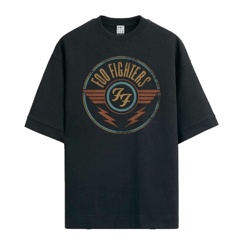 Foo Fighters T-Shirt - Amplified Collection - Air - S bis XXL - für Männer - Größe S - schwarz  - Lizenziertes Merchandise!