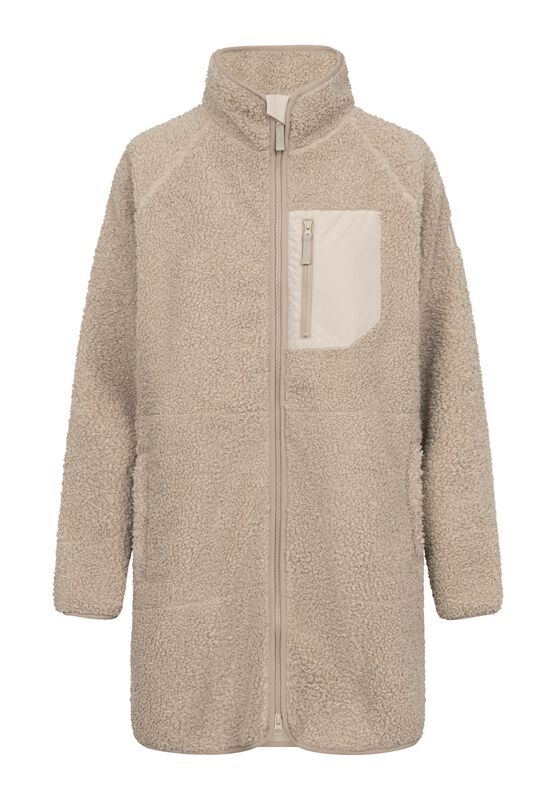 Derbe Hamburg Mantel - Kuschelby Long - XS bis XXL - für Damen - Größe XS - beige