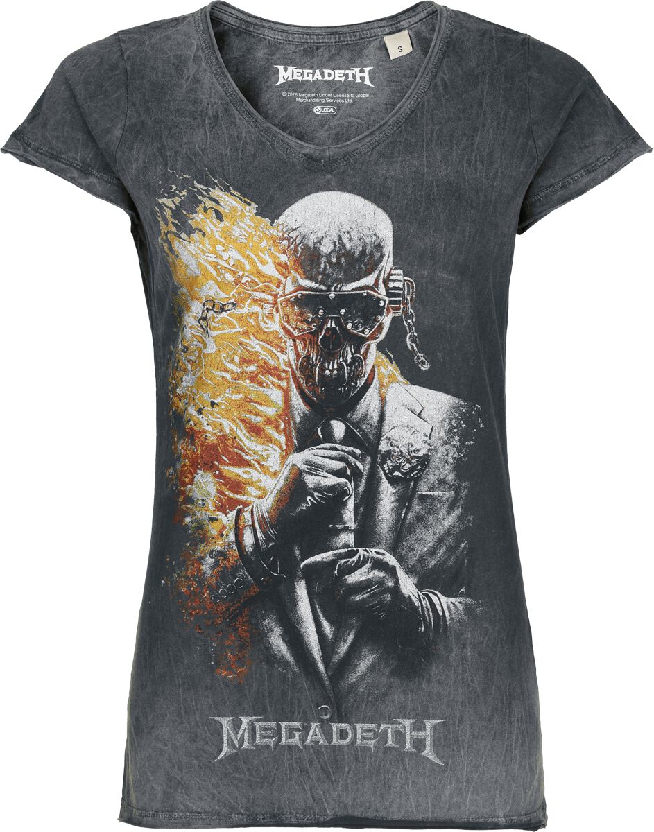 Megadeth T-Shirt - Dark Flames - S bis XXL - für Männer - Größe S - schwarz  - EMP exklusives Merchandise!