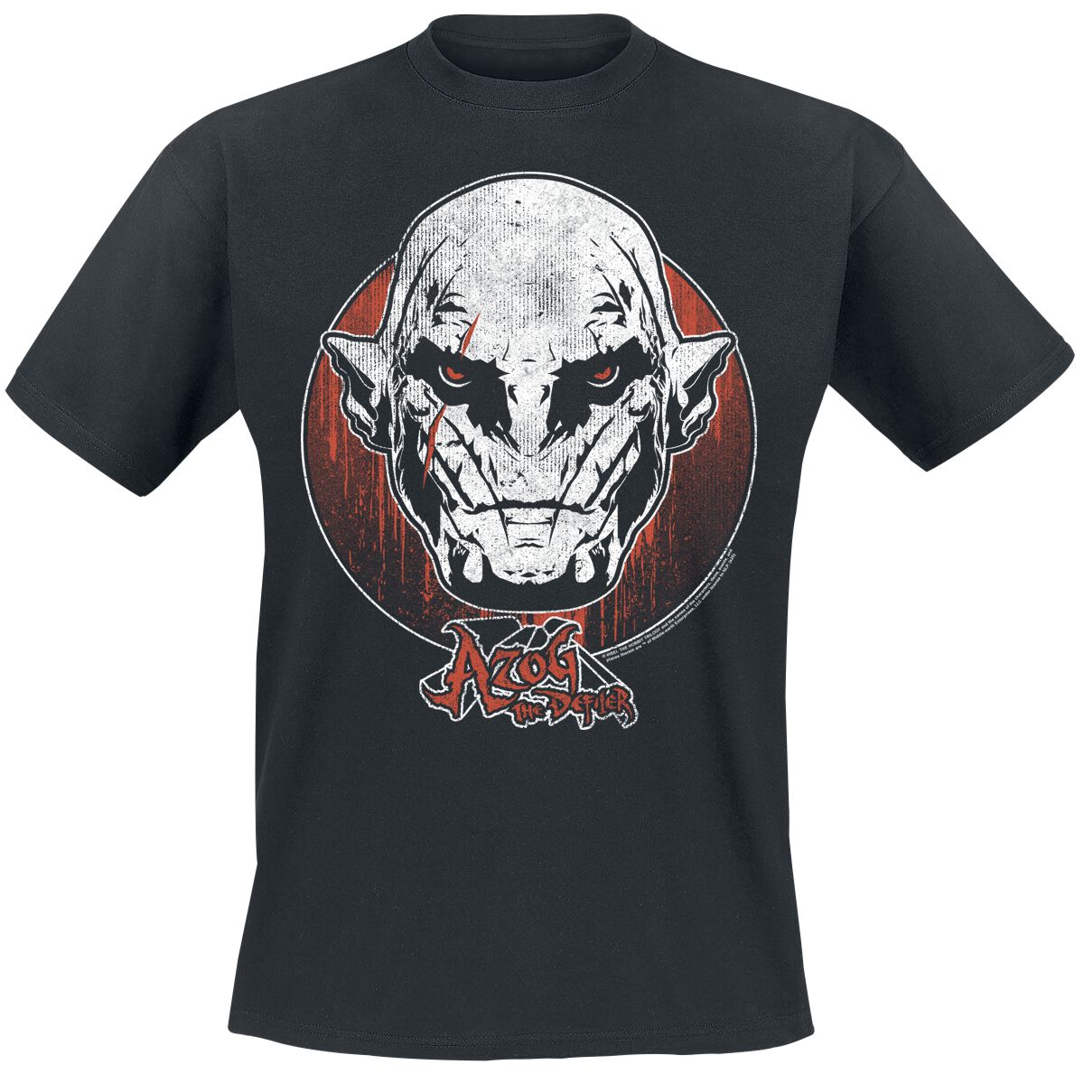 Sagan om Ringen T-shirt - Der Hobbit - Azog - The Defiler - M 5XL - för Herr - svart