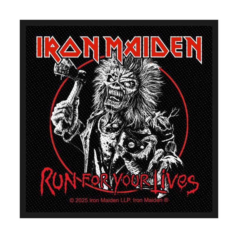 Levně Iron Maiden Run For Your Lives nášivka vícebarevný