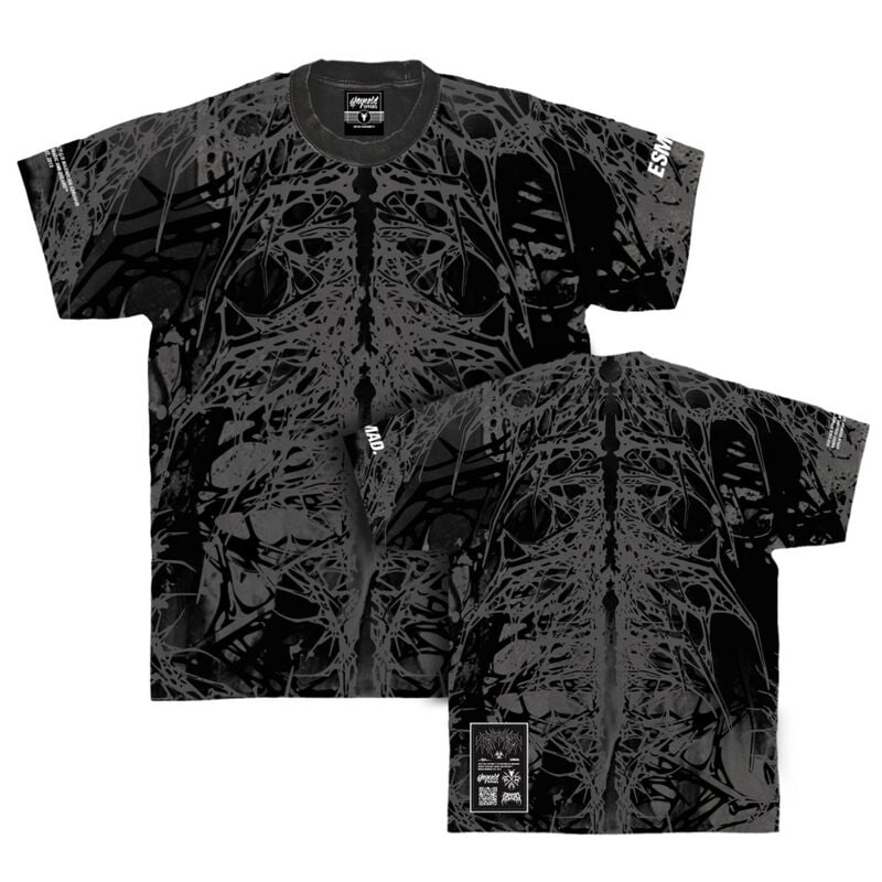 T-Shirt - Deathwood Heavy Oversized Fit - XS bis 3XL - für Männer - Größe L - schwarz/grau - Männer - male