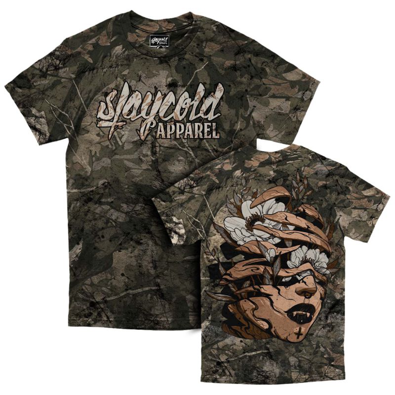 Stay Cold Apparel - Camouflage/Flecktarn T-Shirt - Witchfire Regular Fit (200 GSM) - XS bis 3XL - für Männer - Größe 3XL - grün