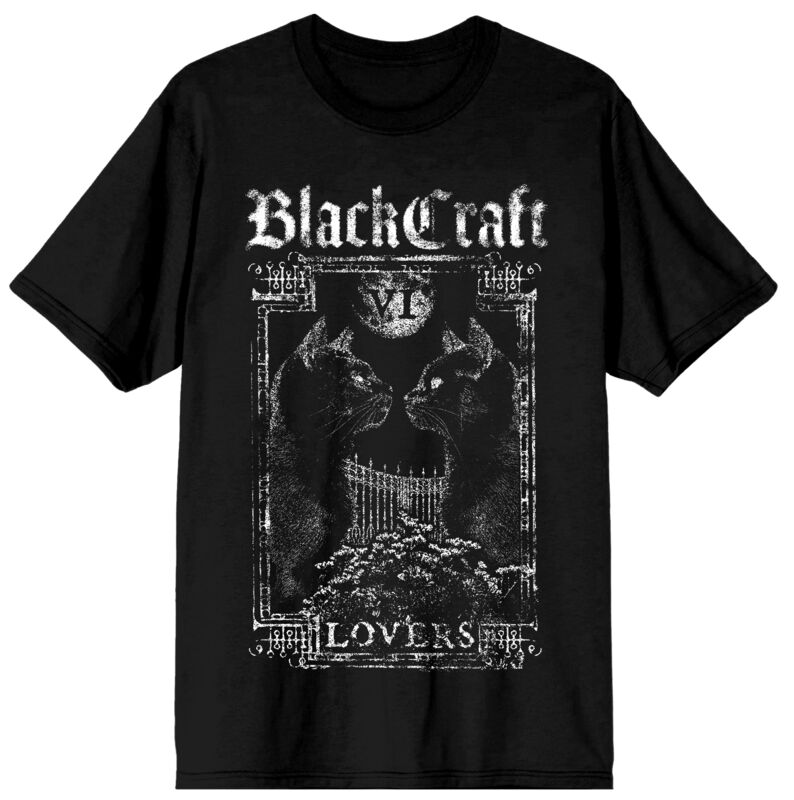 Gothic T-Shirt - Cat Lovers - M bis XXL - für Männer - Größe L - schwarz - Männer - male
