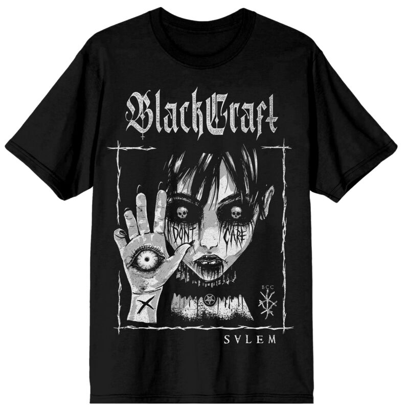 Gothic T-Shirt - Anime Girtl T-Shirt - M bis XXL - für Männer - Größe L - schwarz - Männer - male