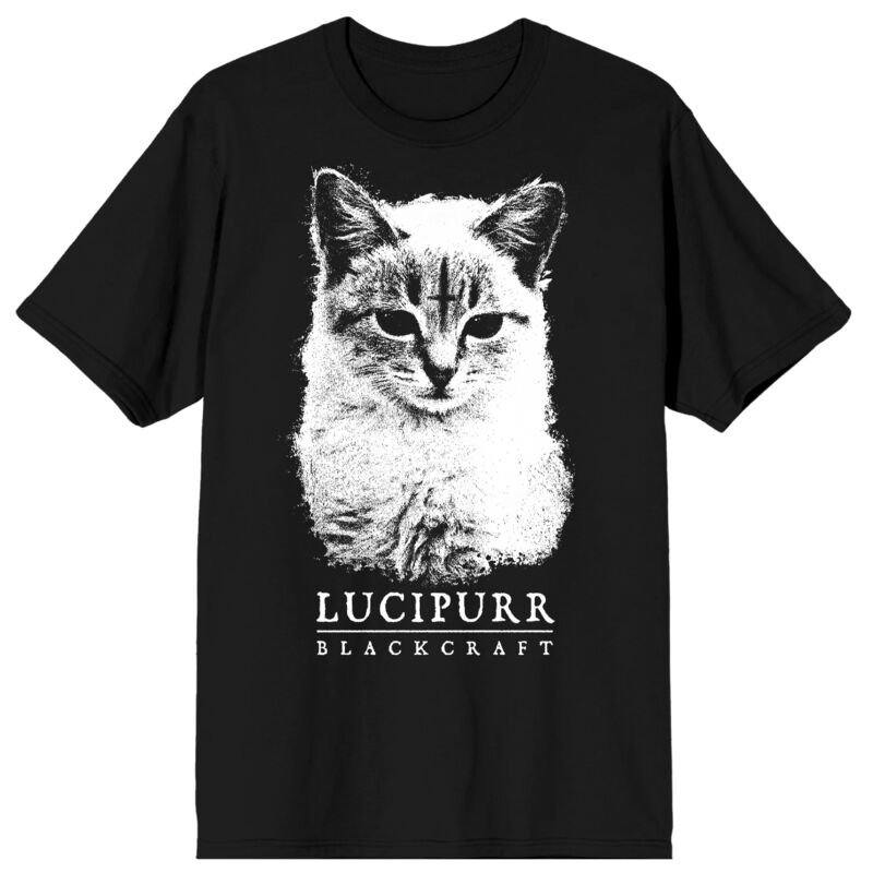 T-Shirt Gothic di Blackcraft Cult - Lucipurr T-Shirt - Uomo - nero