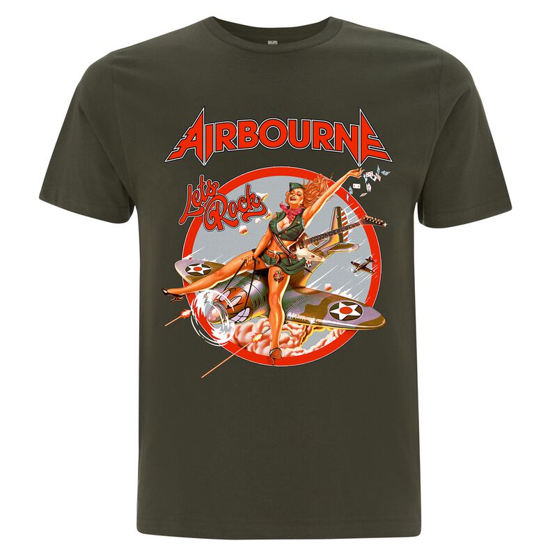 Airbourne T-Shirt - Bomb Girl - S bis 5XL - für Männer - Größe S - schwarz  - Lizenziertes Merchandise!