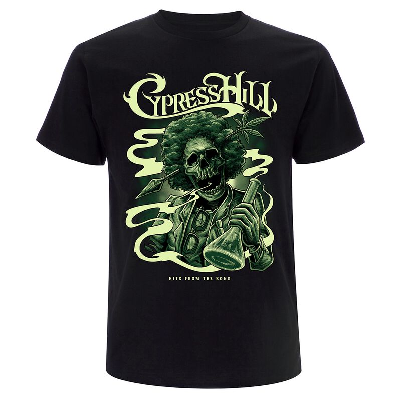 Levně Cypress Hill Skull Bong Tričko černá