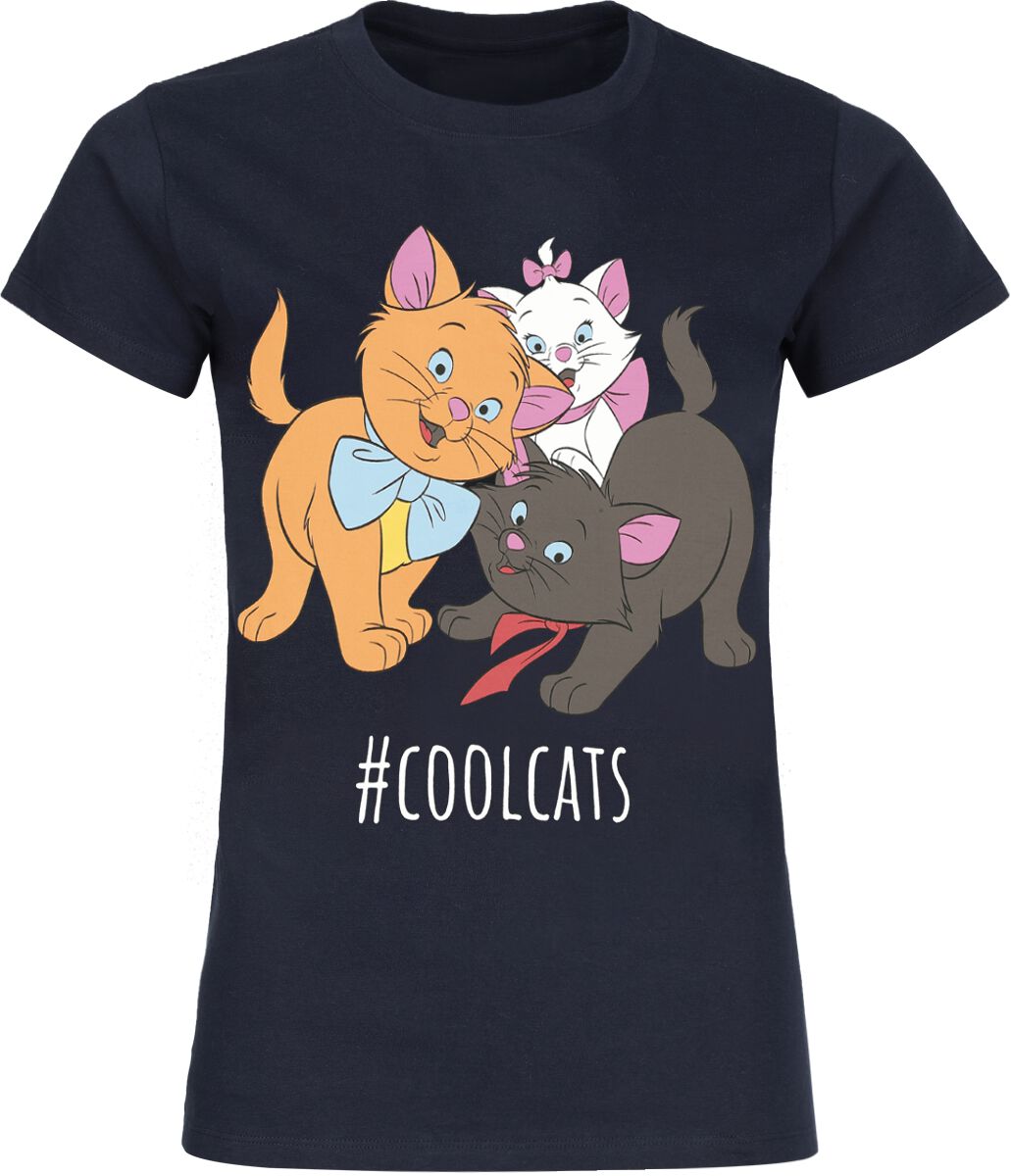 Camiseta Disney de Los Aristogatos - #COOLCATS - Mujer - Azul marino