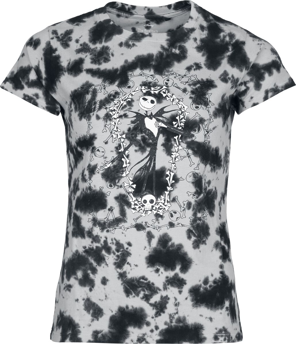 The Nightmare Before Christmas - Disney T-shirt - Death Jack - S XXL - för Dam - flerfärgad