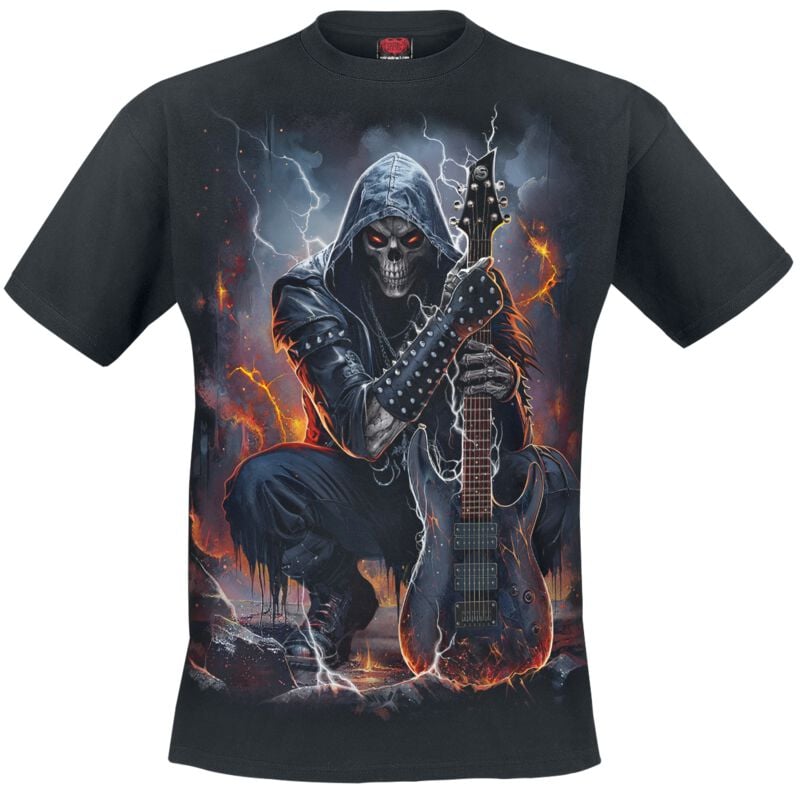 Spiral Death Rocker T-Shirt T-Shirt schwarz in 3XL