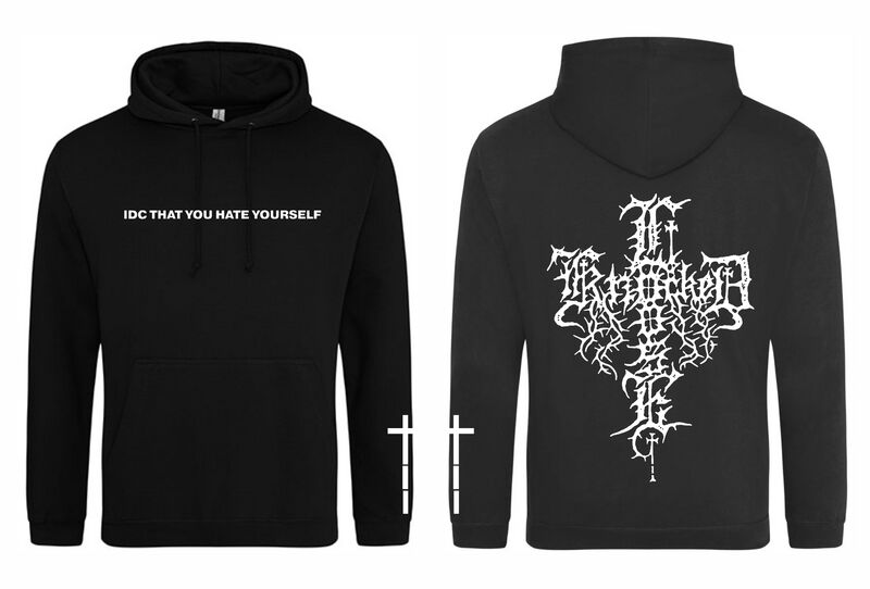 Kapuzenpullover - Hate Yourself - S bis XXL - für Männer - Größe M - schwarz - Lizenziertes Merchandise! - Männer - male