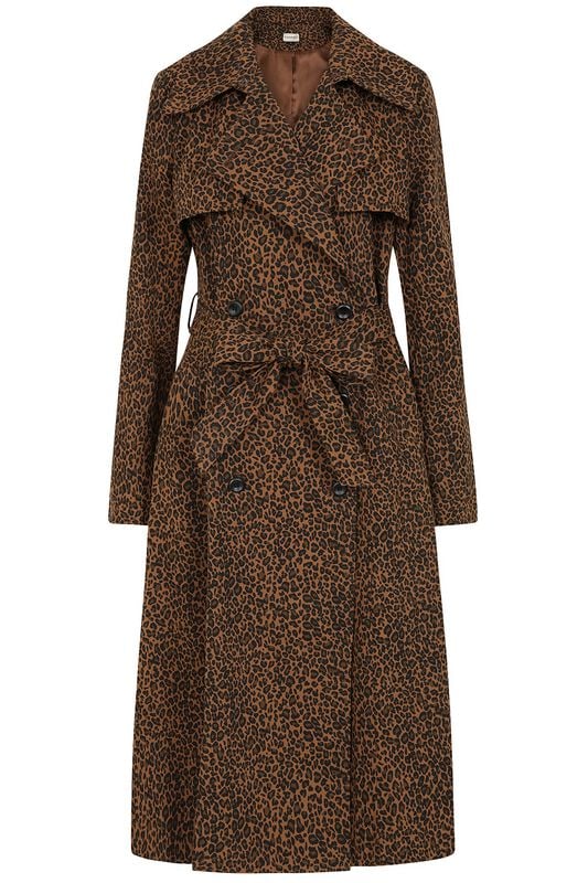 Banned Retro - Rockabilly Lange jassen - TAYLOR TRENCH - XS tot XXL - voor Vrouwen - luipaard